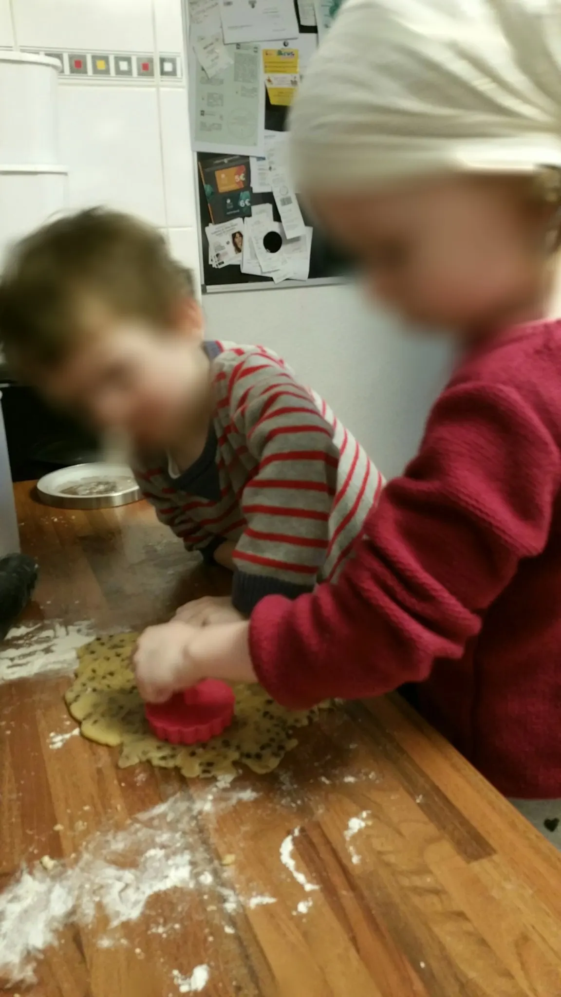 Fabrication des biscuits pour le goûter