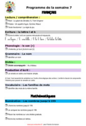Notre 7ème semaine de CE1 avec Pass Éducation