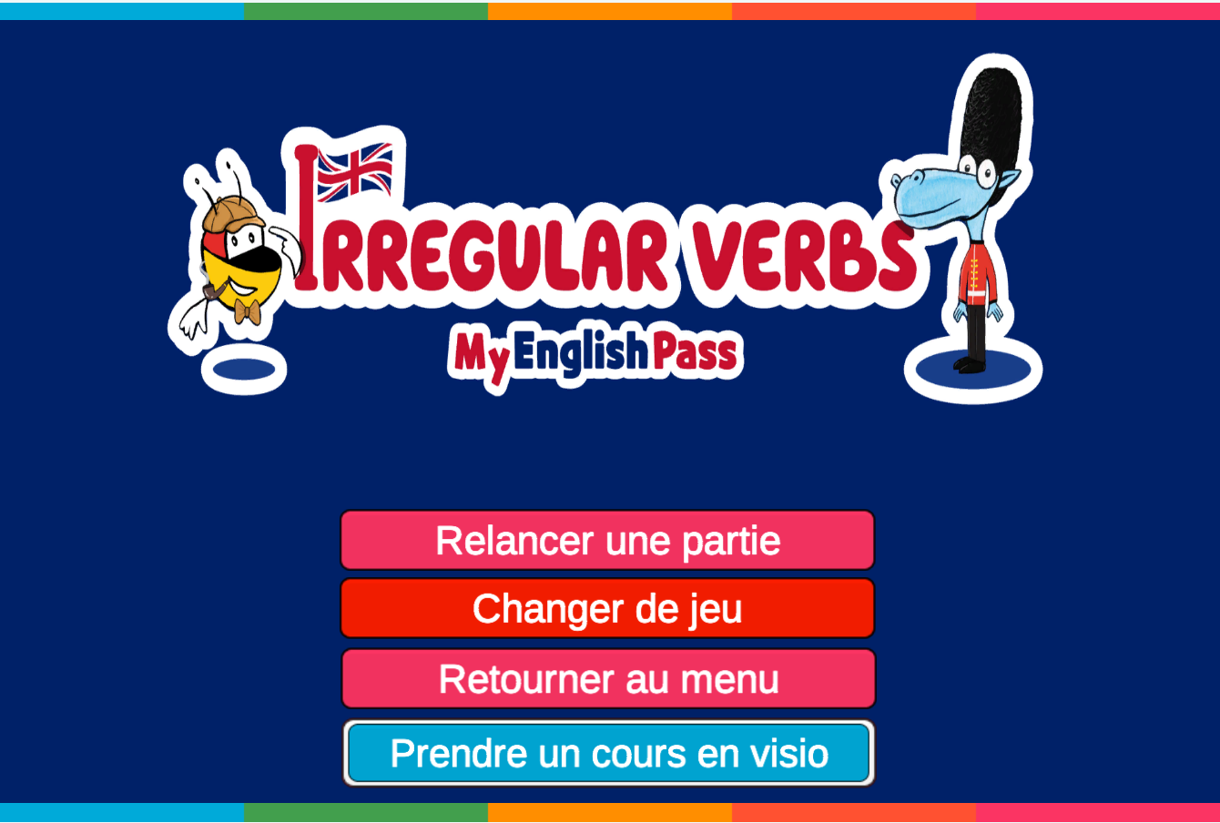 verbes irréguliers anglais