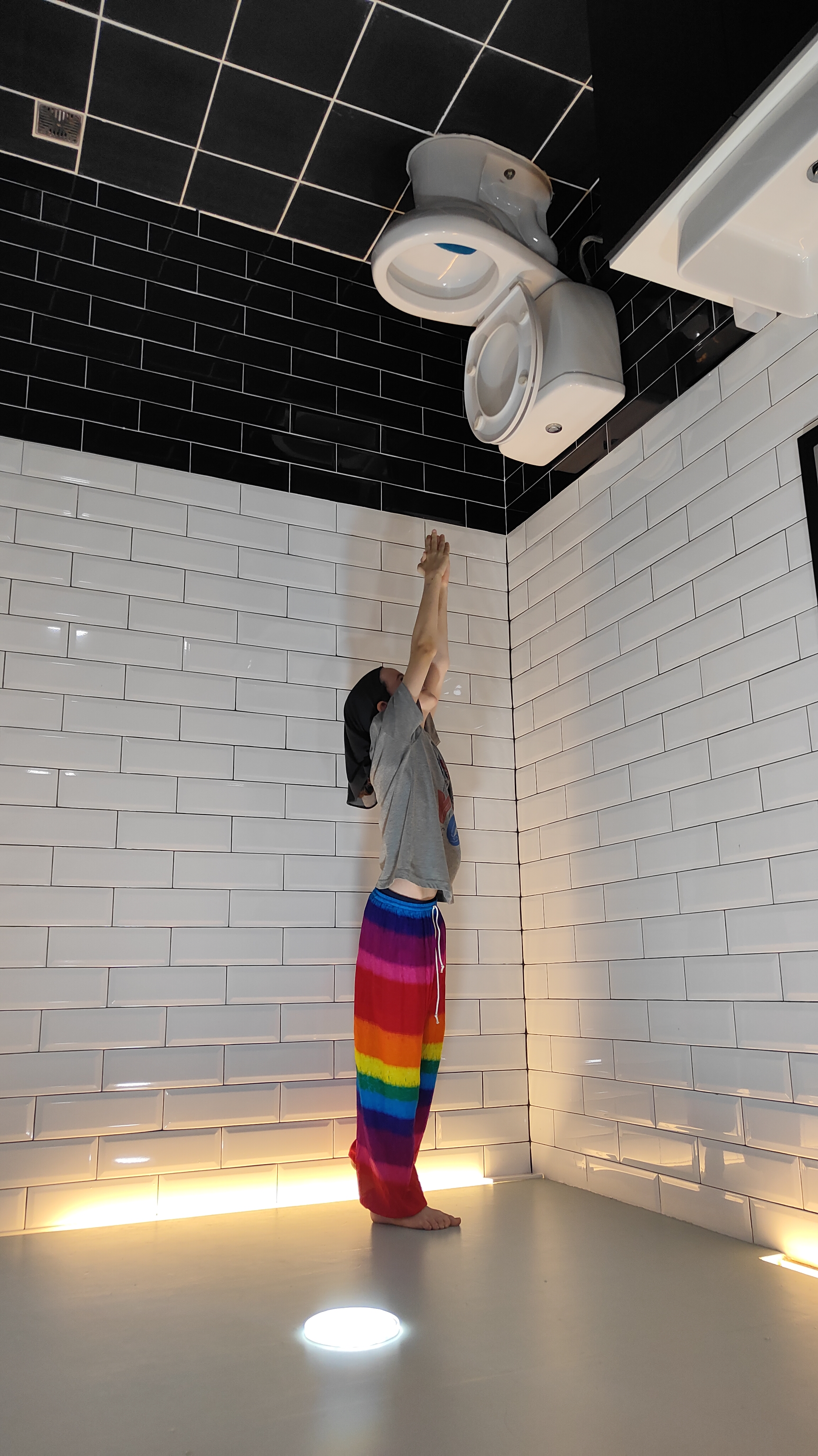 upside down
