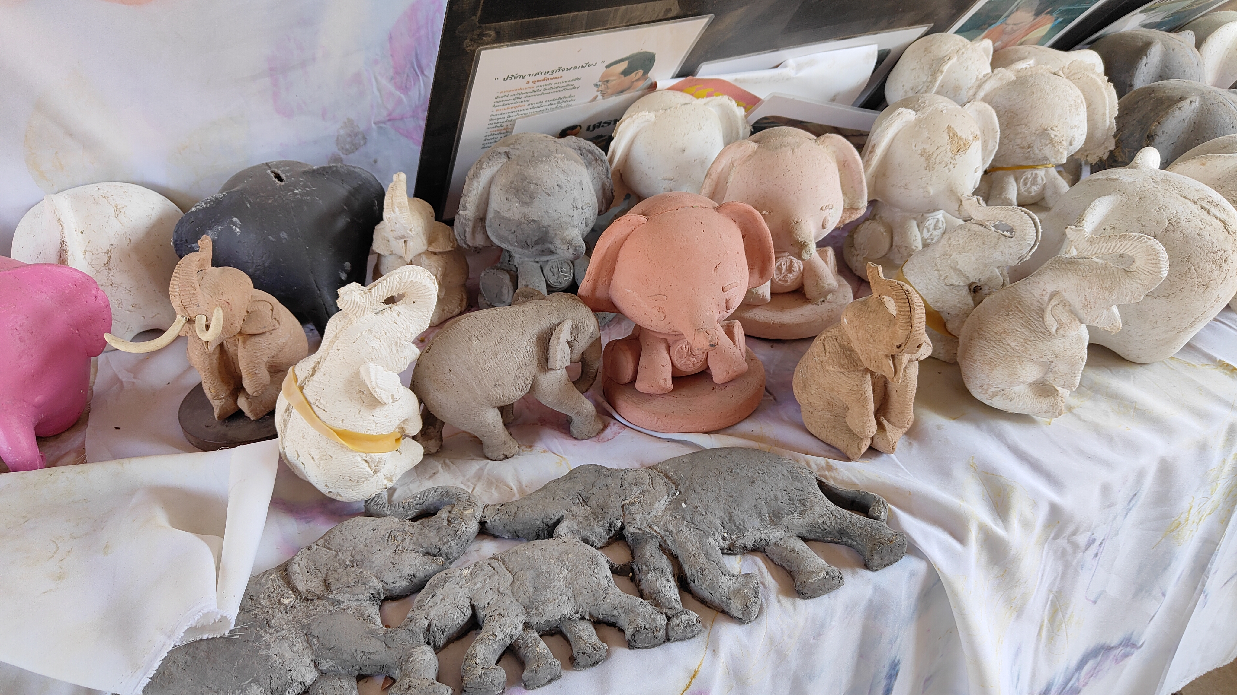 sculptures éléphants