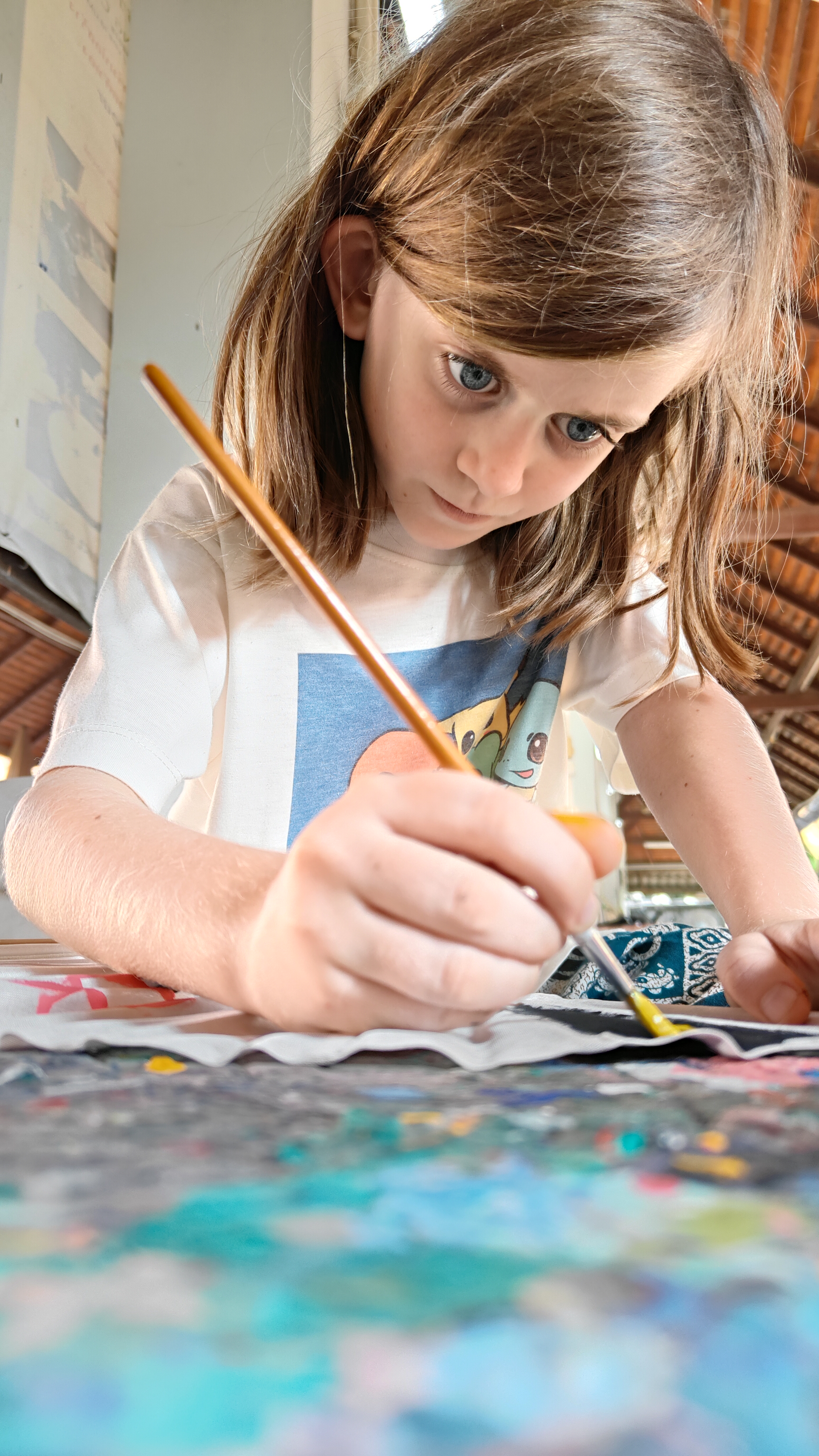 peinture sur éventails