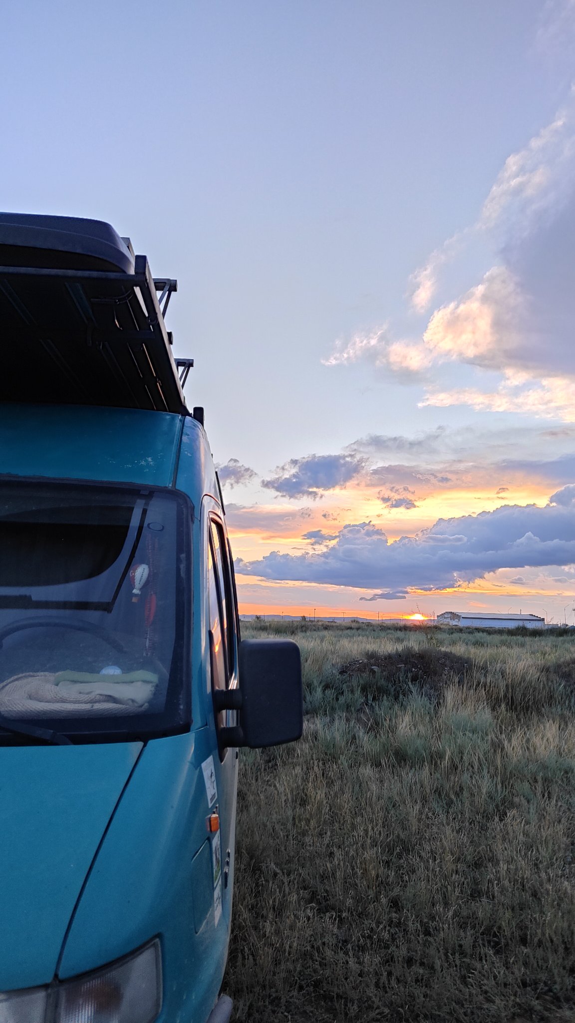 coucher de soleil kazakh
