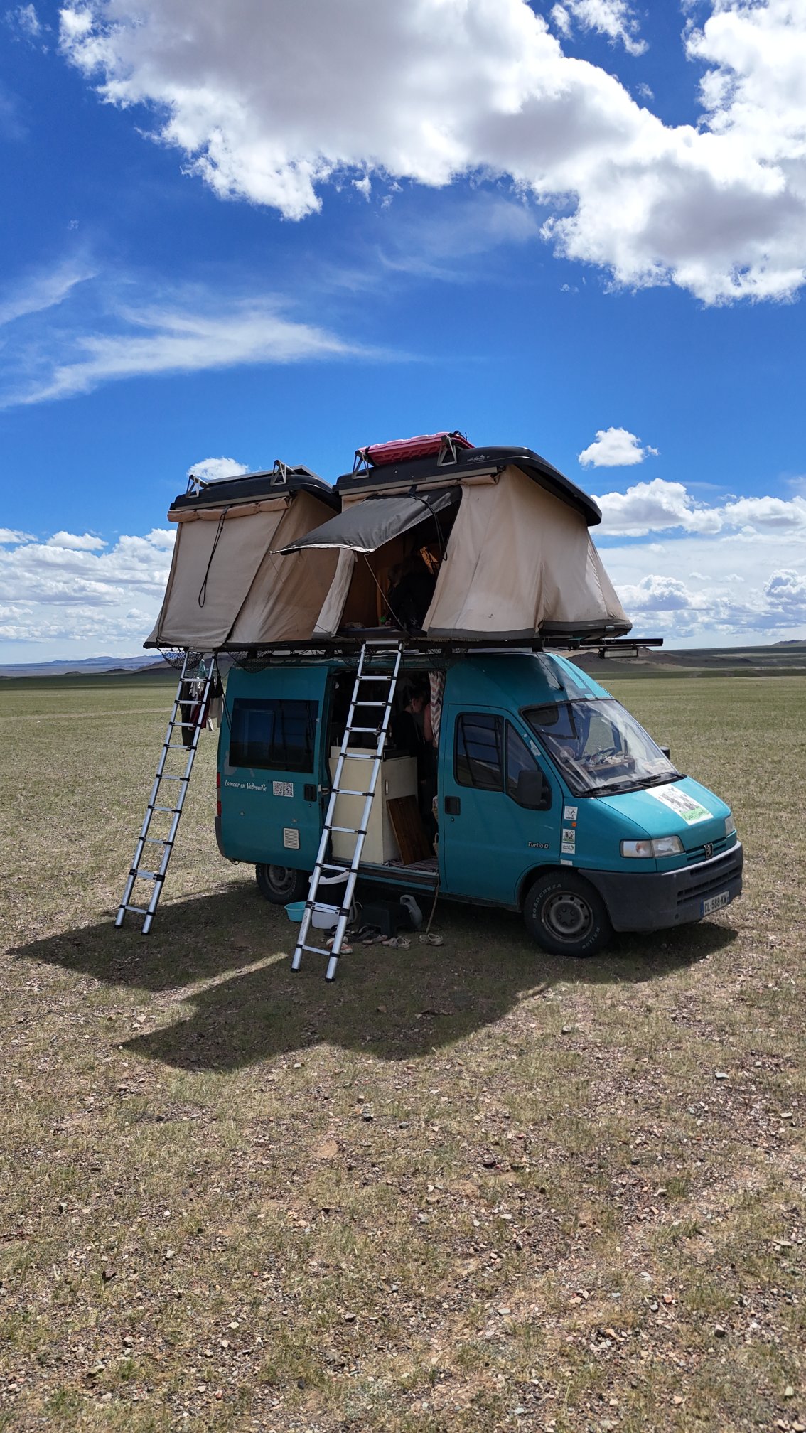 Piste steppes mongolie